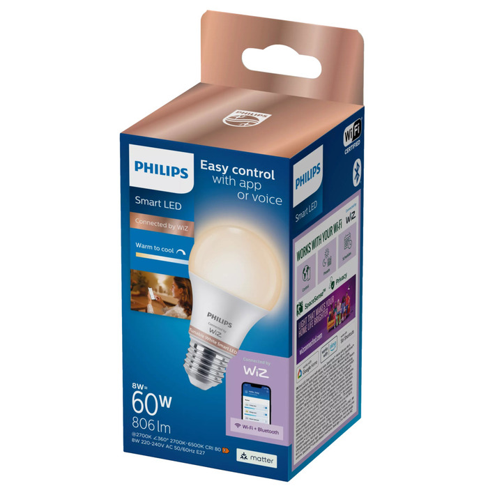Normallampa Smart LED E27 8W/60W Philips